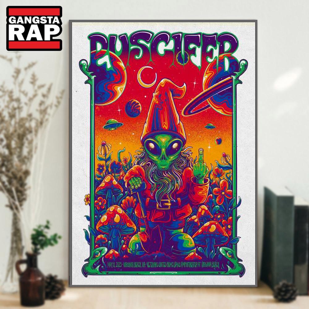 Puscifer Veterans United Home Loans Amphitheater, Virginia Beach, VA May 11 2025 Tour Poster Canvas Art Puscifer Veterans United Home Loans Amphitheater, Virginia Beach, VA May 11 2025 Tour Poster Canvas Art