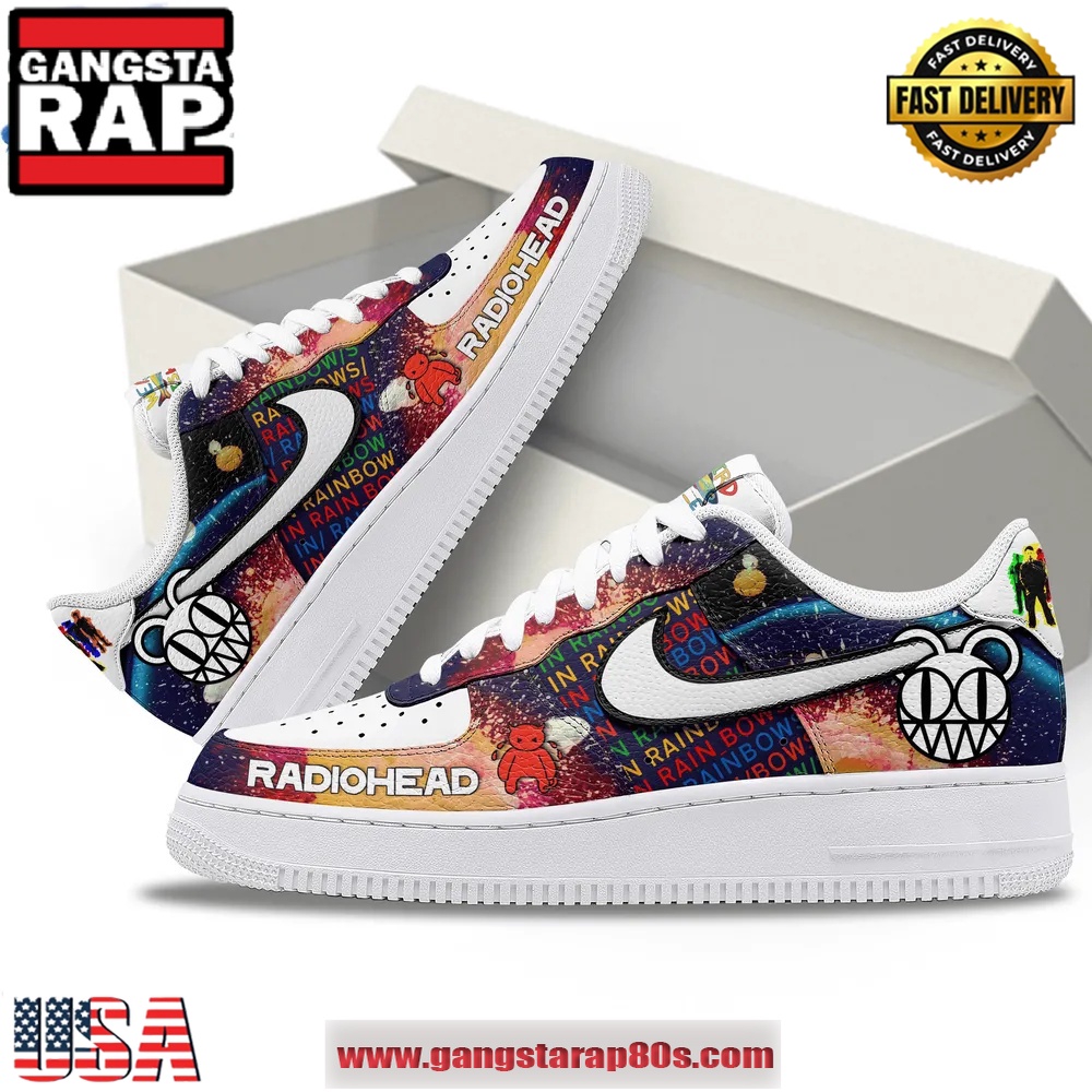 Radiohead In Rainbows Air Force 1 Sneakers Running Sneakers Shoes Radiohead In Rainbows Air Force 1 Sneakers Running Sneakers Shoes