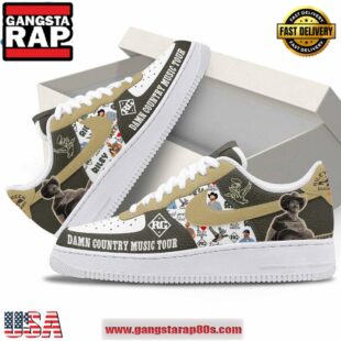 Riley Green Damn Country Music Tour Air Force 1 Running Sneakers Shoes