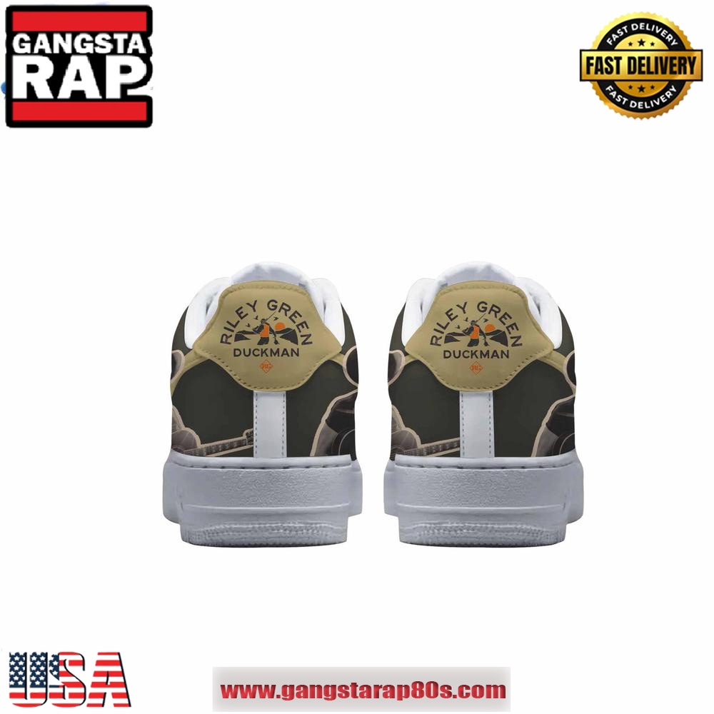 Riley Green Damn Country Music Tour Air Force 1 Running Sneakers Shoes Riley Green Damn Country Music Tour Air Force 1 Running Sneakers Shoes