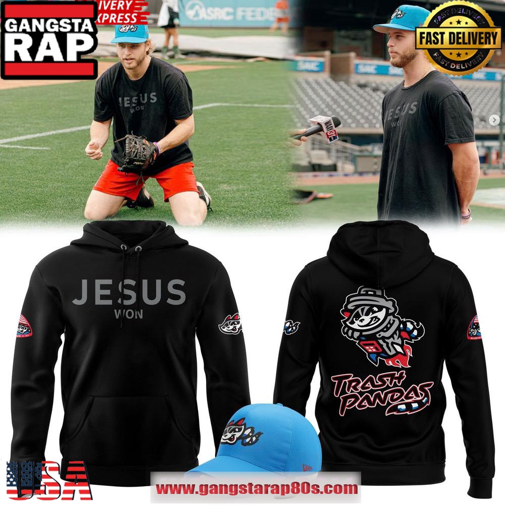 Rocket City Trash Pandas x Jesus Won Special Edition All Over Print Hoodie Rocket City Trash Pandas x Jesus Won Special Edition All Over Print Hoodie