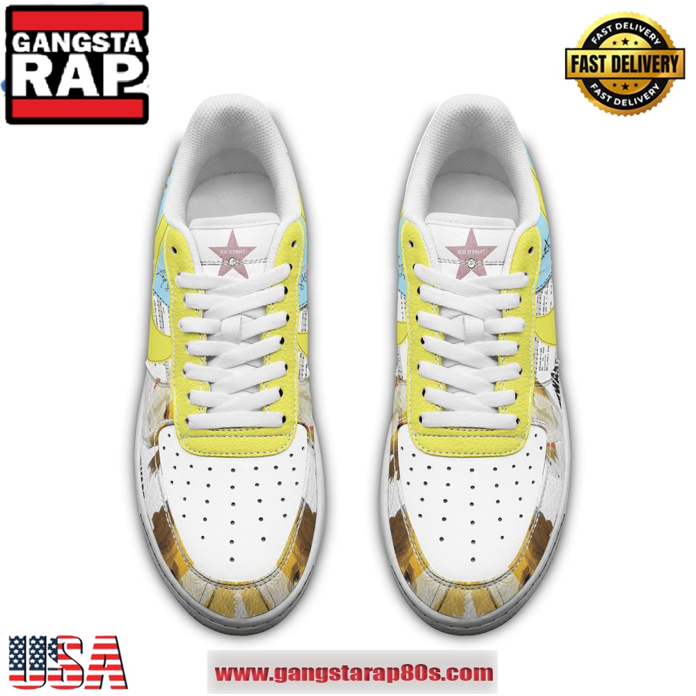 Rod Stewart Signature Limited Edition Air Force 1 Running Sneakers Shoes Rod Stewart Signature Limited Edition Air Force 1 Running Sneakers Shoes