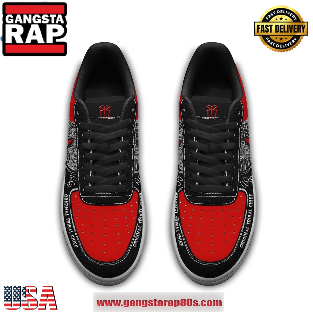Roman Reigns WrestleMania 41 OTC Air Force 1 Running Sneakers Shoes Roman Reigns WrestleMania 41 OTC Air Force 1 Running Sneakers Shoes