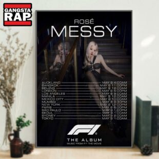 Rosie Messy World Tour 2025 Poster Canvas Art