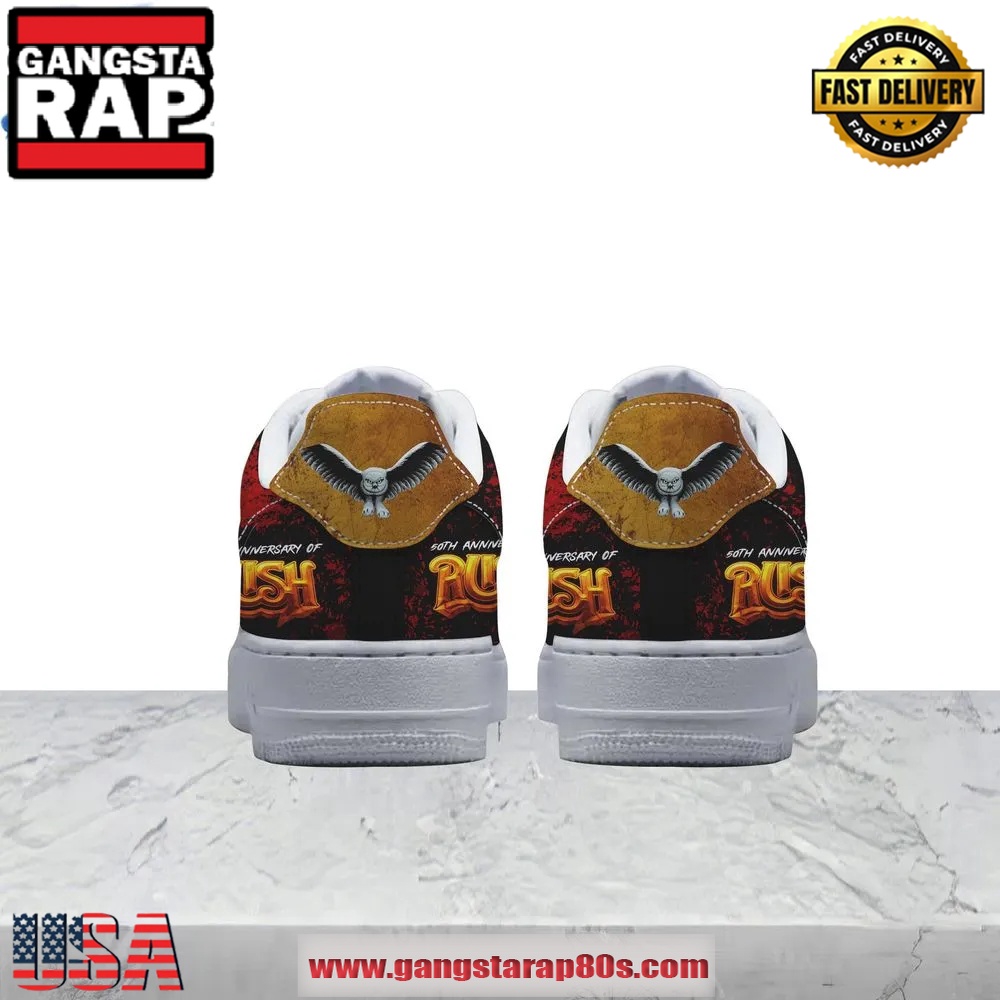 Rush Band 50th Anniversary Of Rush Air Force 1 Running Sneakers Shoes Rush Band 50th Anniversary Of Rush Air Force 1 Running Sneakers Shoes