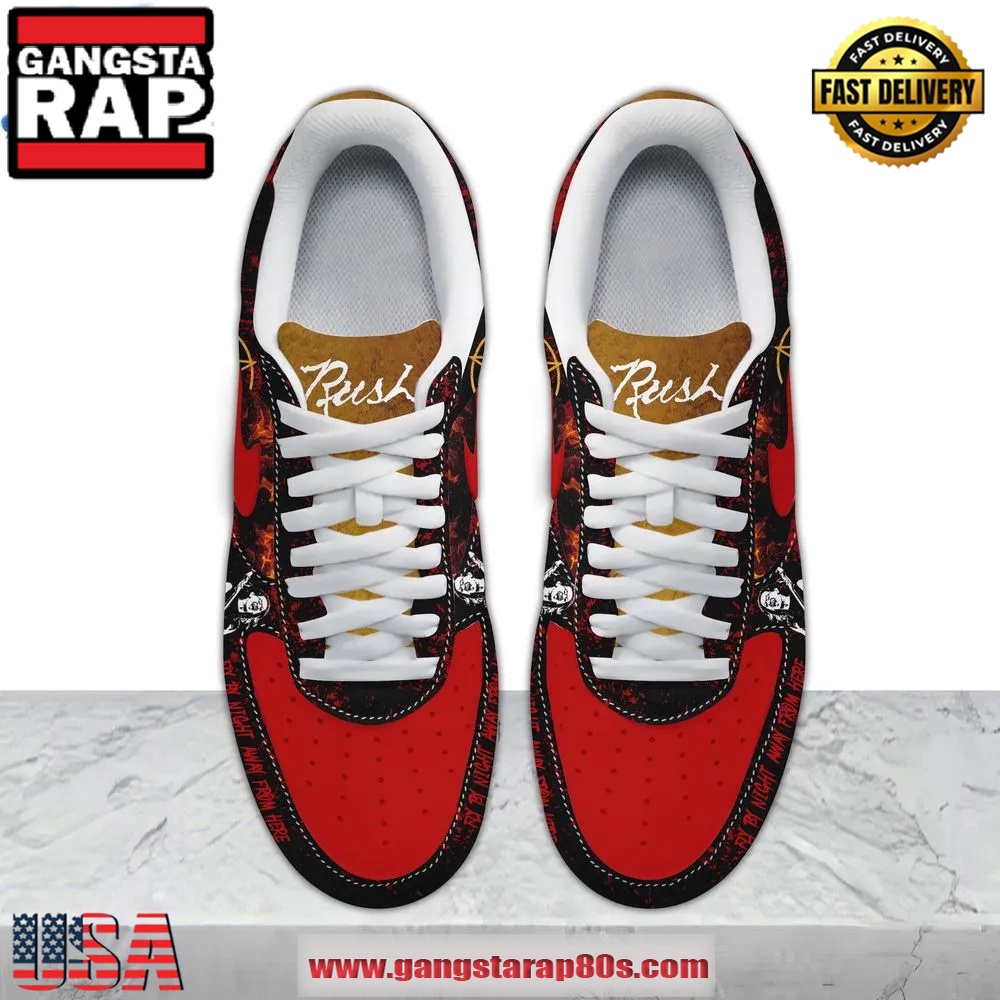 Rush Band 50th Anniversary Of Rush Air Force 1 Running Sneakers Shoes Rush Band 50th Anniversary Of Rush Air Force 1 Running Sneakers Shoes