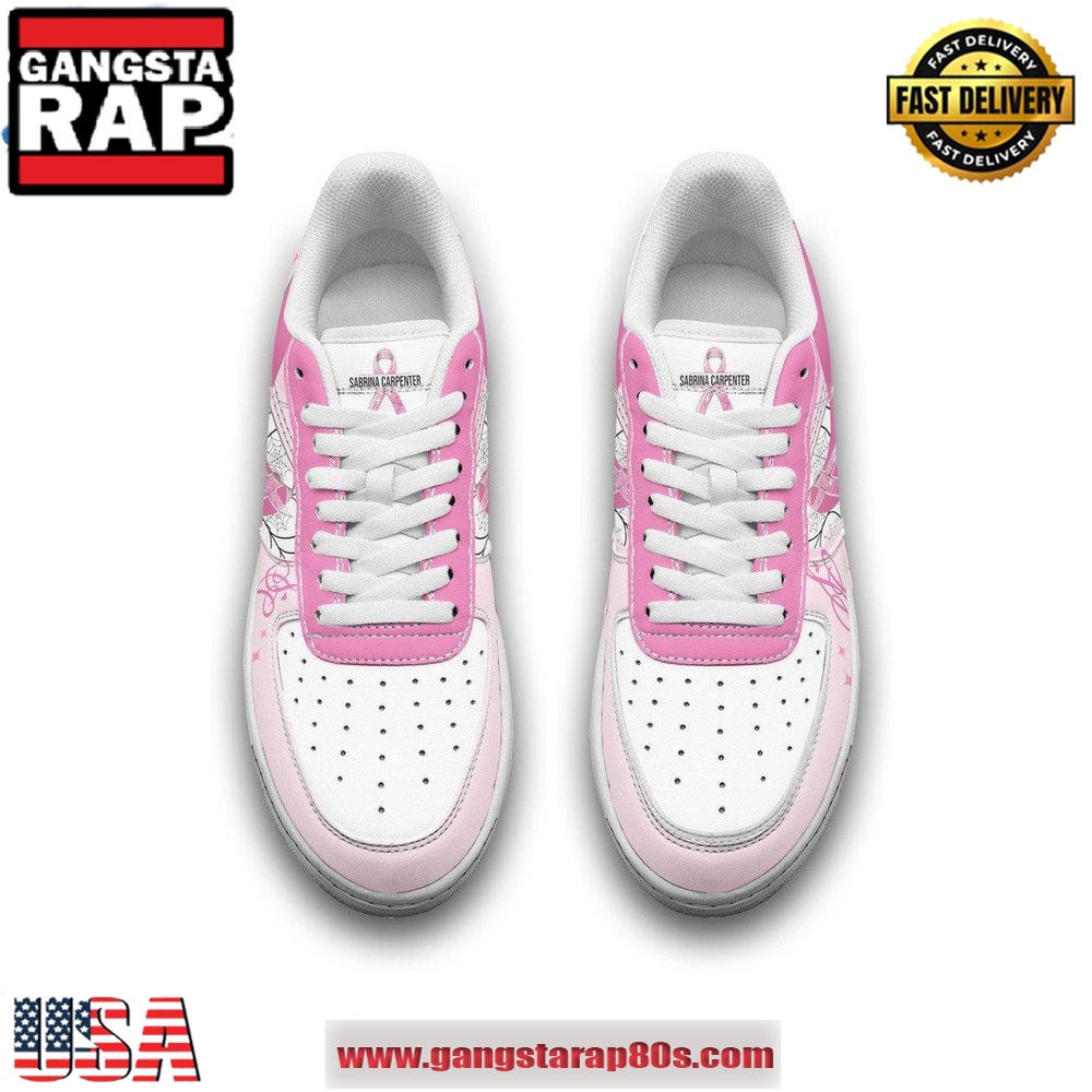 Sabrina Carpenter Pinkout Limited Edition Air Force 1 Running Sneakers Shoes Sabrina Carpenter Pinkout Limited Edition Air Force 1 Running Sneakers Shoes