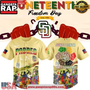 San Diego Padres Juneteenth Freedom Day Limited Edition 2025 Baseball Jersey
