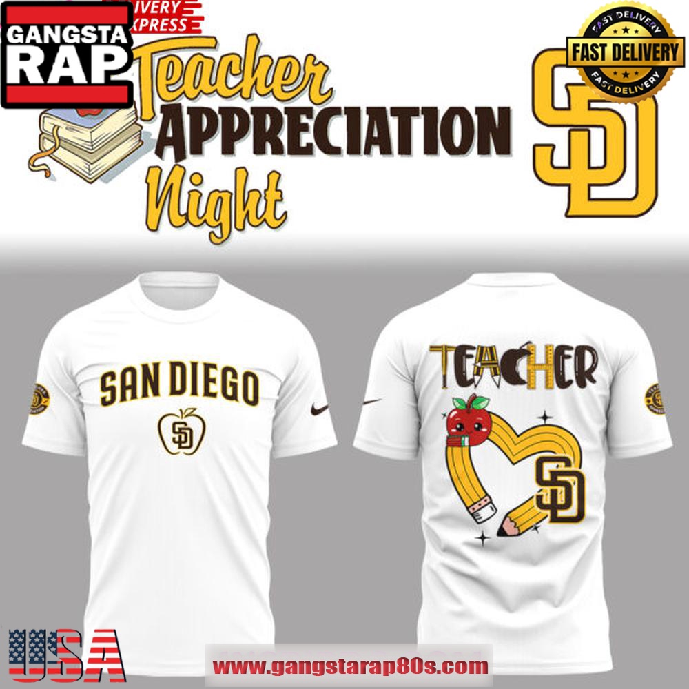 San Diego Padres x Teacher Appreciation Night 2025 Unisex T Shirt San Diego Padres x Teacher Appreciation Night 2025 Unisex T Shirt