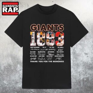 San Francisco Giants 1883 Thank You for the Memories Signature T Shirt