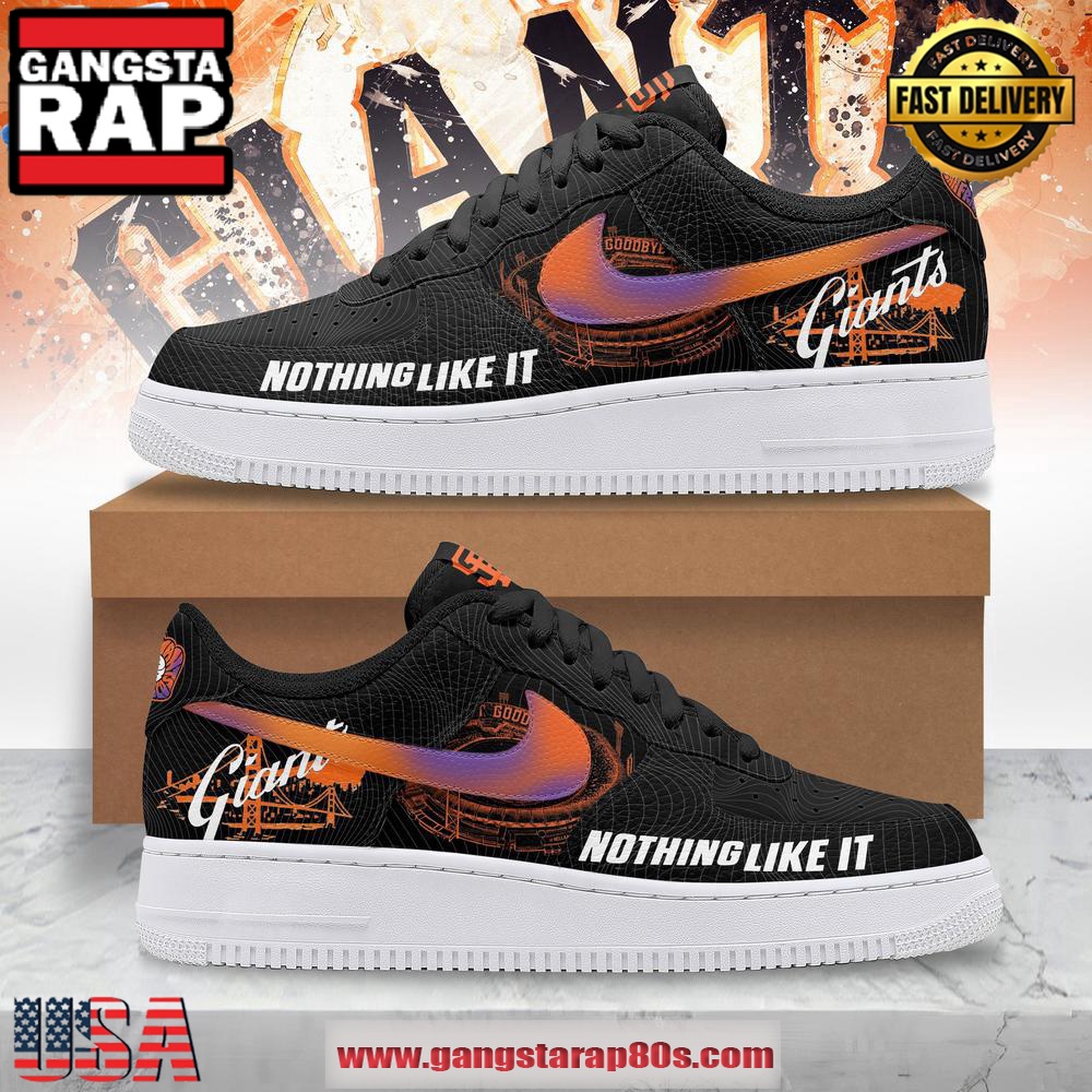 San Francisco Giants Nothing Like It Air Force 1 Running Sneakers Shoes San Francisco Giants Nothing Like It Air Force 1 Running Sneakers Shoes