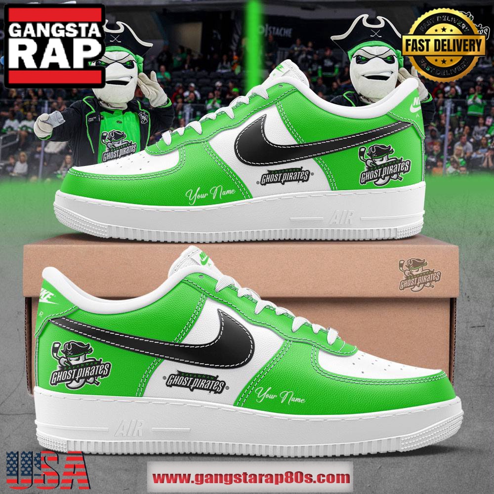 Savannah Ghost Pirates Custom Name Air Force 1 Running Sneakers Shoes Savannah Ghost Pirates Custom Name Air Force 1 Running Sneakers Shoes