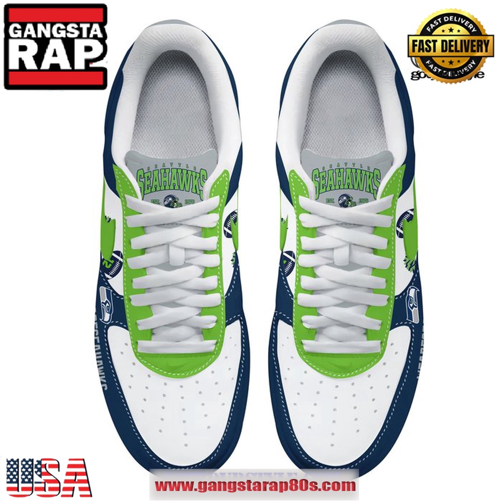 Seattle Seahawks Go Hawks Limited Air Force 1 Running Sneakers Shoes Seattle Seahawks Go Hawks Limited Air Force 1 Running Sneakers Shoes