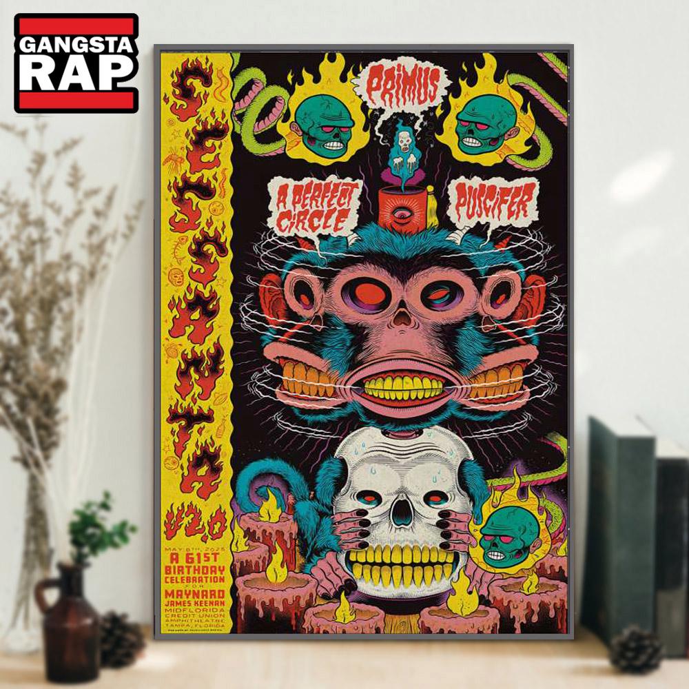 Sessanta Midflorida Credit Union Amphitheatre May 8 2025 Tampa, FL Concert Poster Canvas Art Sessanta Midflorida Credit Union Amphitheatre May 8 2025 Tampa, FL Concert Poster Canvas Art