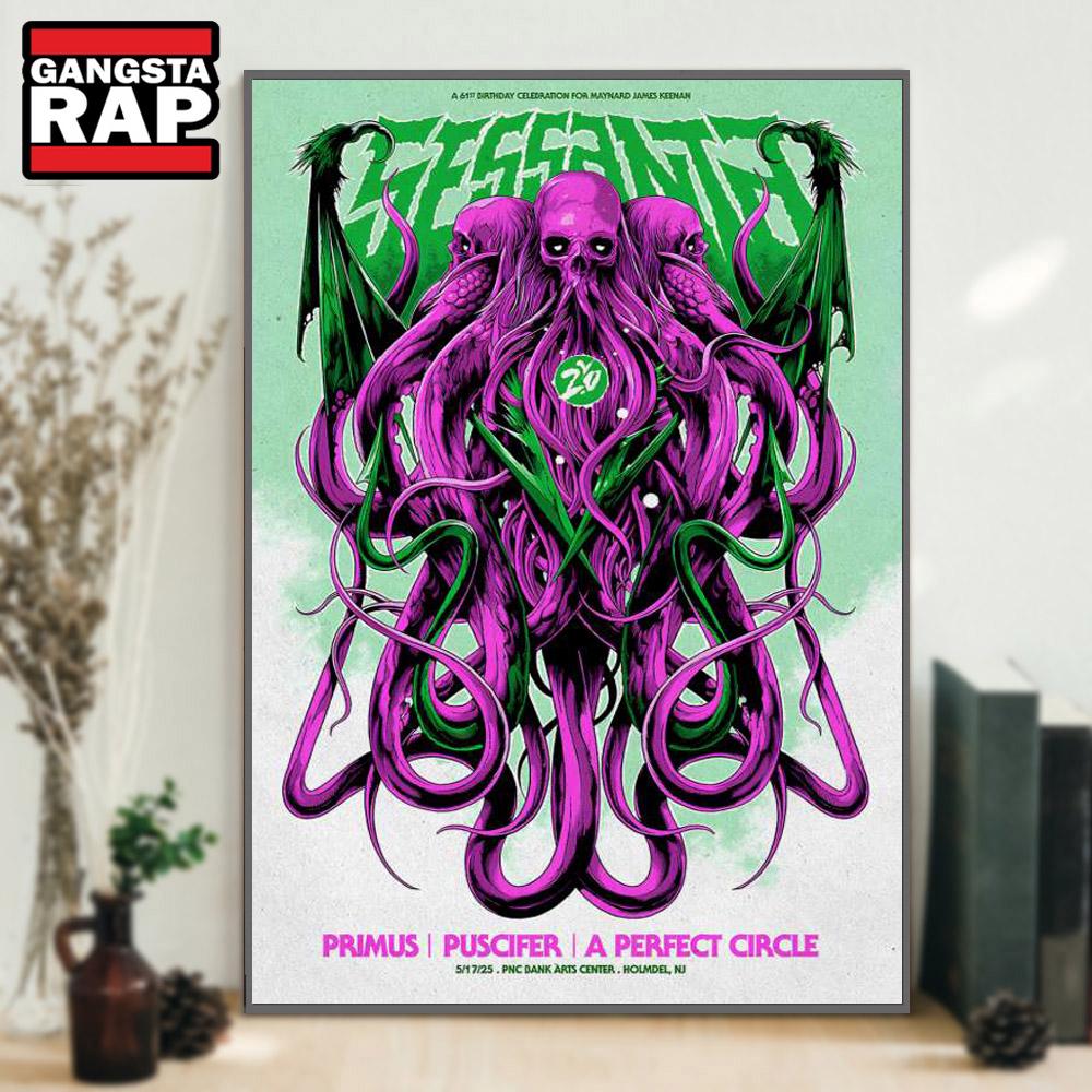 Sessanta PNC Bank Arts Center Holmdel, NJ May 17 2025 Concert Poster Canvas Art Sessanta PNC Bank Arts Center Holmdel, NJ May 17 2025 Concert Poster Canvas Art