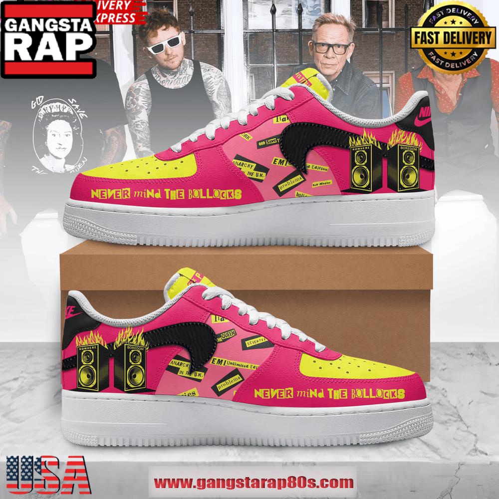 Sex Pistols Never Mind the Bollocks Air Force 1 Sneakers Shoes Sex Pistols Never Mind the Bollocks Air Force 1 Sneakers Shoes