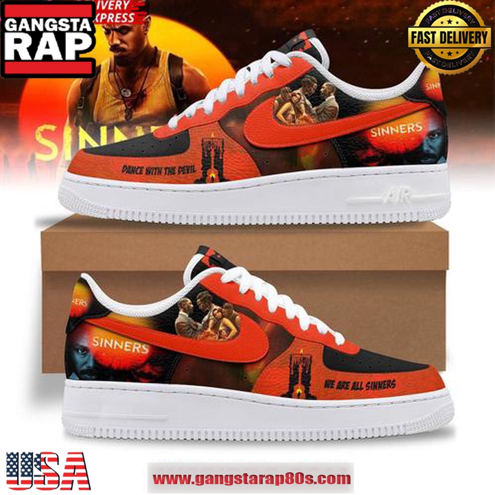 Sinners Limited Edition Air Force 1 Sneakers Shoes Sinners Limited Edition Air Force 1 Sneakers Shoes