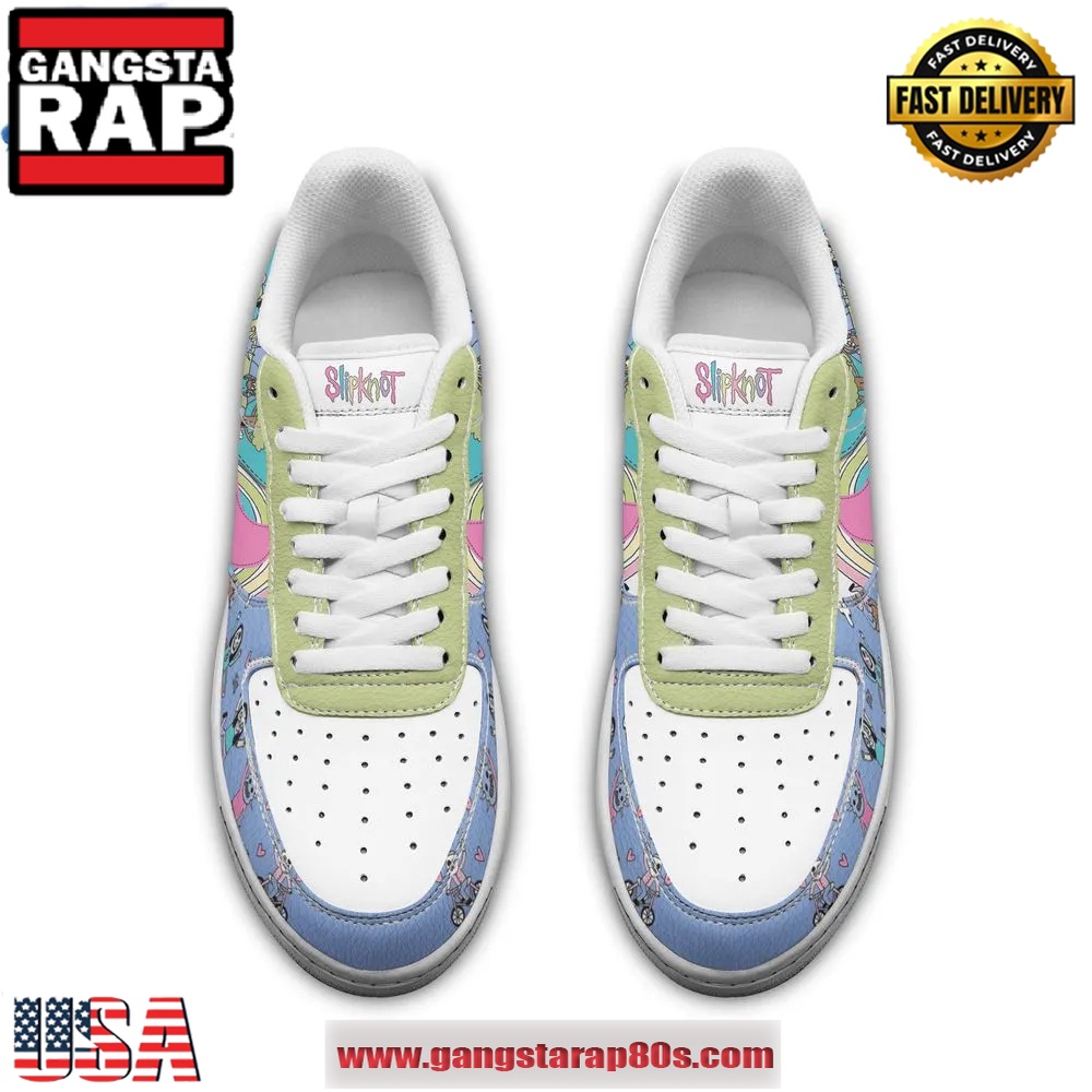 Slipknot Happy Toons Limited Edition Air Force 1 Running Sneakers Shoes Slipknot Happy Toons Limited Edition Air Force 1 Running Sneakers Shoes