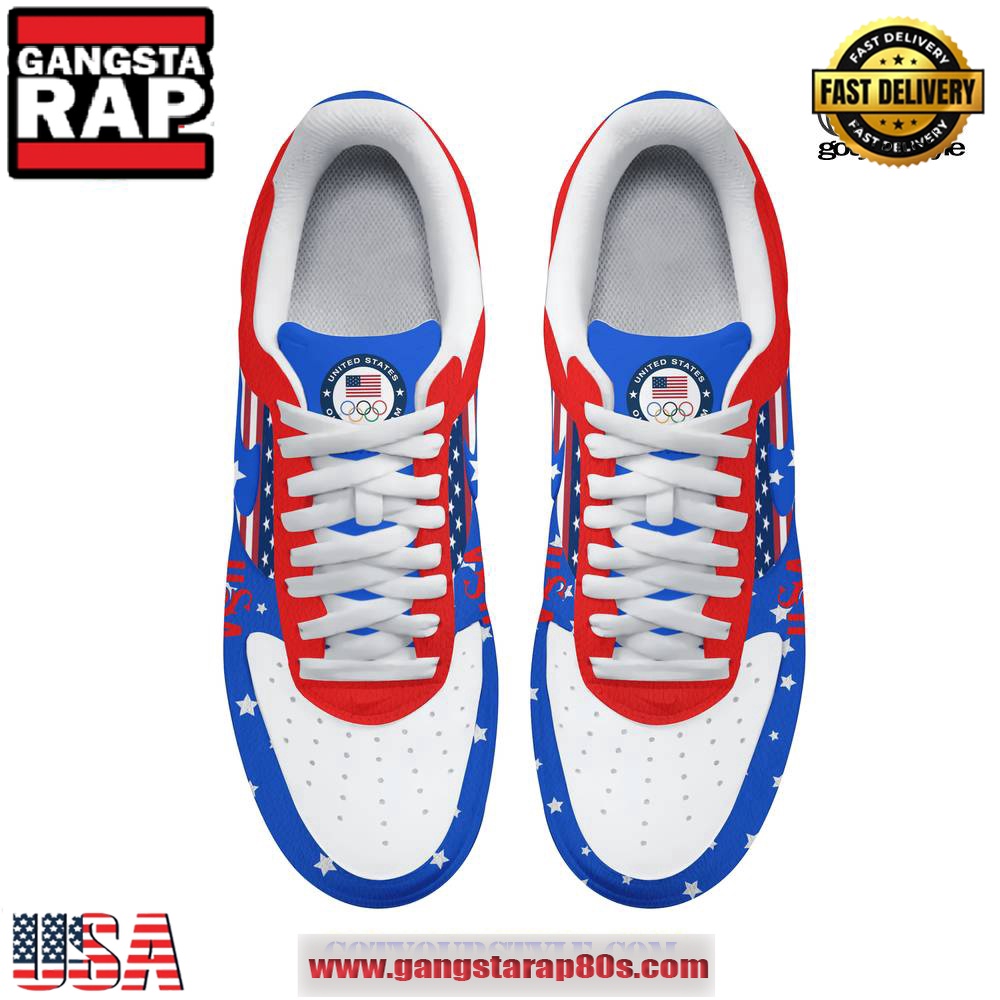 Snoop Dogg USA Smoke Olympic Games Limited Air Force 1 Running Sneakers Shoes Snoop Dogg USA Smoke Olympic Games Limited Air Force 1 Running Sneakers Shoes