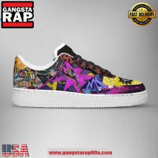 Spider-Punk Hobie Brown Limited Edition Air Force 1 Running Sneakers Shoes