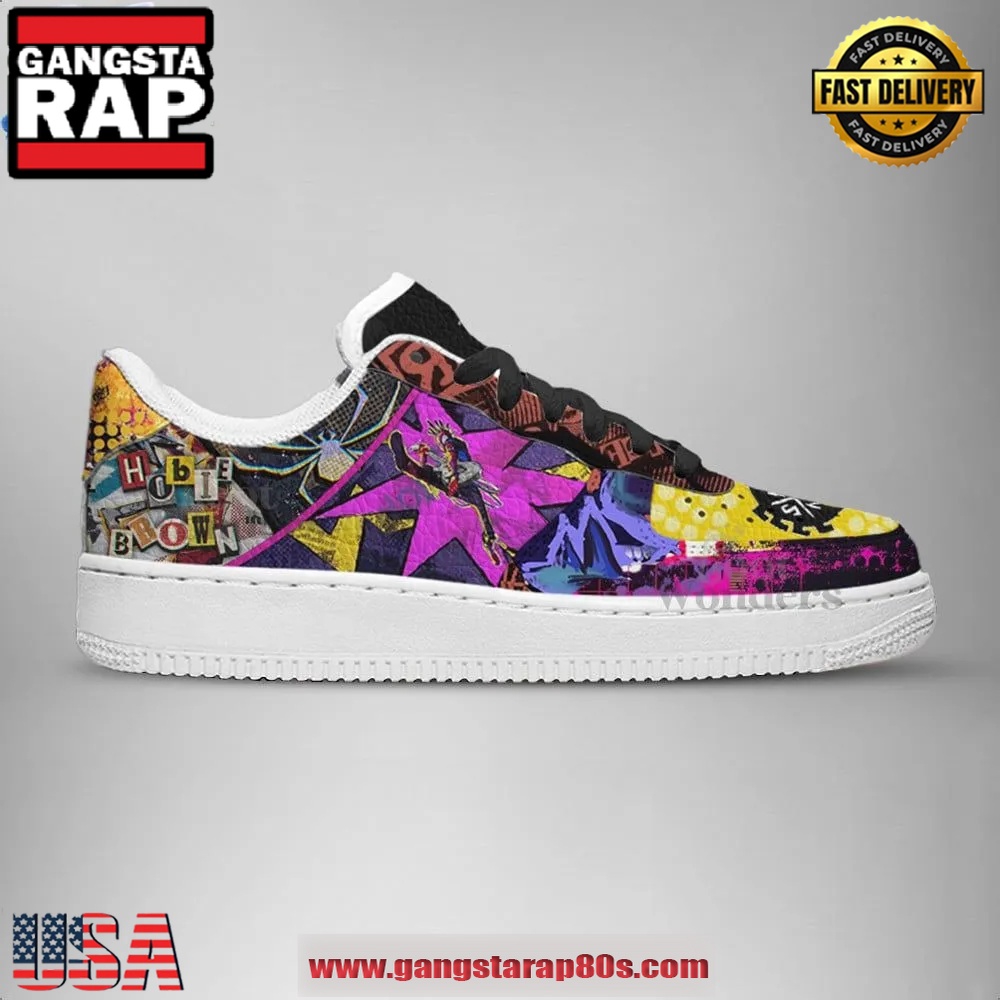 Spider-Punk Hobie Brown Limited Edition Air Force 1 Running Sneakers Shoes Spider-Punk Hobie Brown Limited Edition Air Force 1 Running Sneakers Shoes