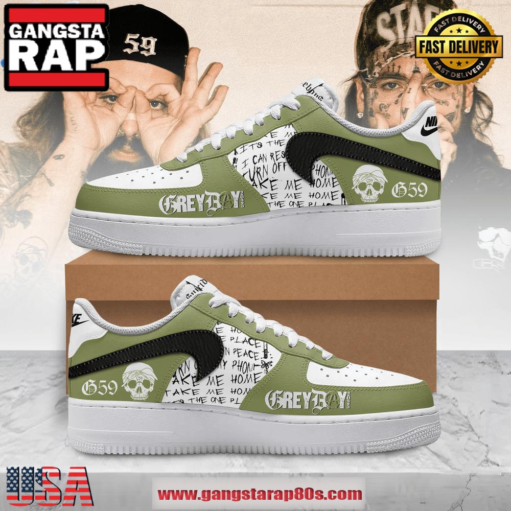 Suicideboys Grey Day Tour 2025 Limited Edition Air Force 1 Running Sneakers Shoes Suicideboys Grey Day Tour 2025 Limited Edition Air Force 1 Running Sneakers Shoes