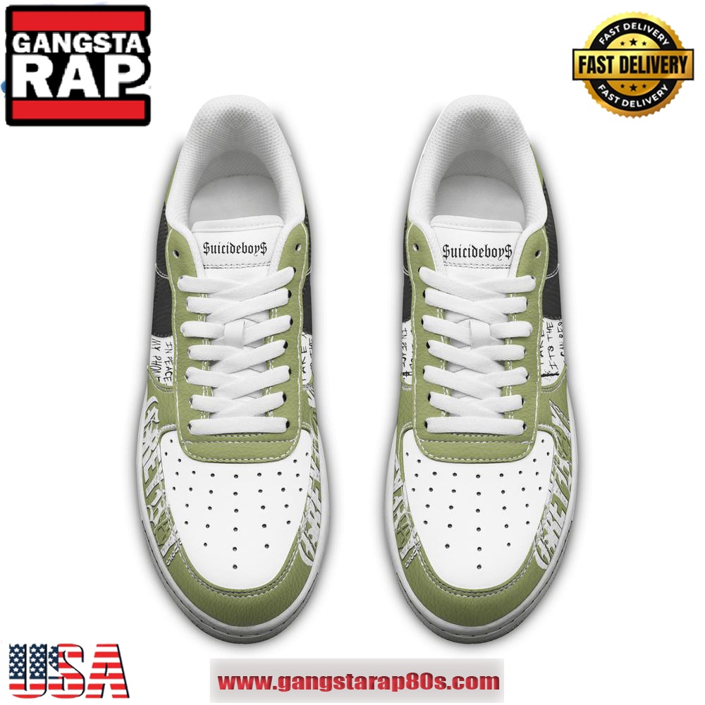 Suicideboys Grey Day Tour 2025 Limited Edition Air Force 1 Running Sneakers Shoes Suicideboys Grey Day Tour 2025 Limited Edition Air Force 1 Running Sneakers Shoes