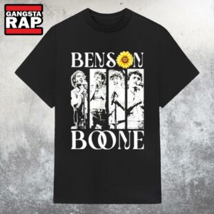 Sunflower Accent Benson Boone Music Retro T Shirt