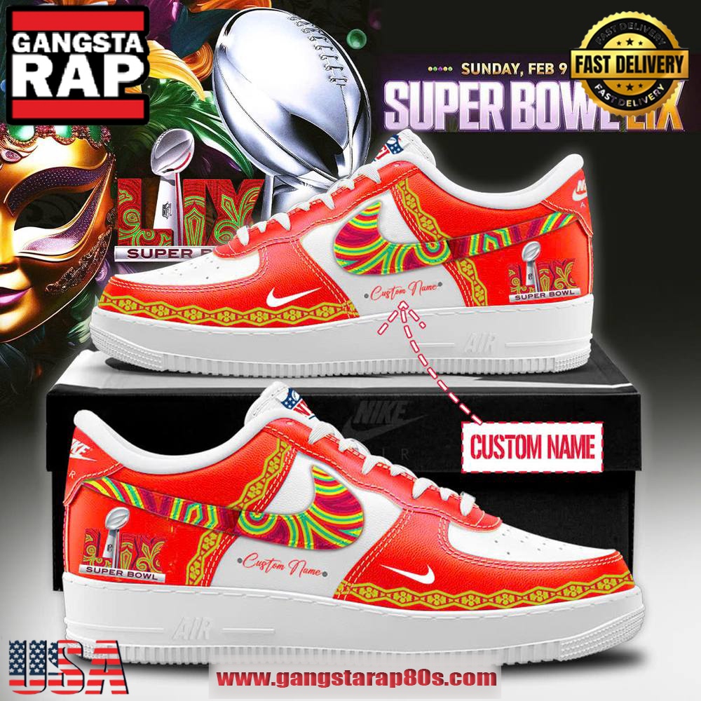 Super Bowl LIX 2025 Special Edition Air Force 1 Running Sneakers Shoes Super Bowl LIX 2025 Special Edition Air Force 1 Running Sneakers Shoes