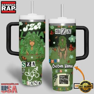 SZA Music Custom Stanley Quencher 40oz Stainless Steel Tumbler With Handle For Fans