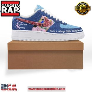 Taylor Swift Have A Merry Little Swiftmas Air Force 1 Running Sneakers Shoes