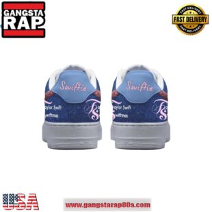 Taylor Swift Have A Merry Little Swiftmas Air Force 1 Running Sneakers Shoes