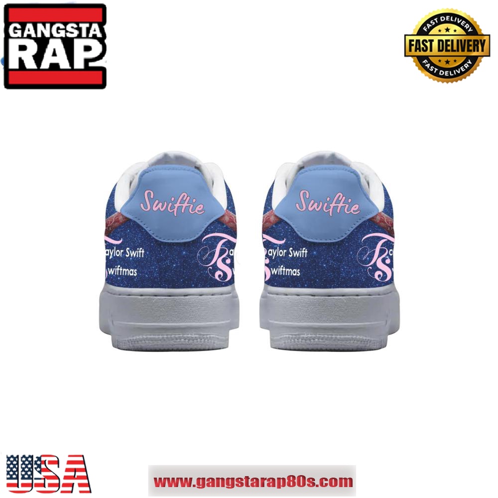 Taylor Swift Have A Merry Little Swiftmas Air Force 1 Running Sneakers Shoes Taylor Swift Have A Merry Little Swiftmas Air Force 1 Running Sneakers Shoes