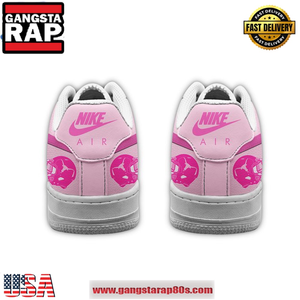 Texas Longhorns Tackle Breast Cancer 2024 Pink Air Force 1 Running Sneakers Shoes Texas Longhorns Tackle Breast Cancer 2024 Pink Air Force 1 Running Sneakers Shoes