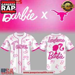 Texas Longhorns x 2025 Barbie Night Special Baseball Jersey