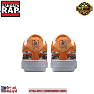 The Dukes of Hazzard General Lee Air Force 1 Running Sneakers Shoes