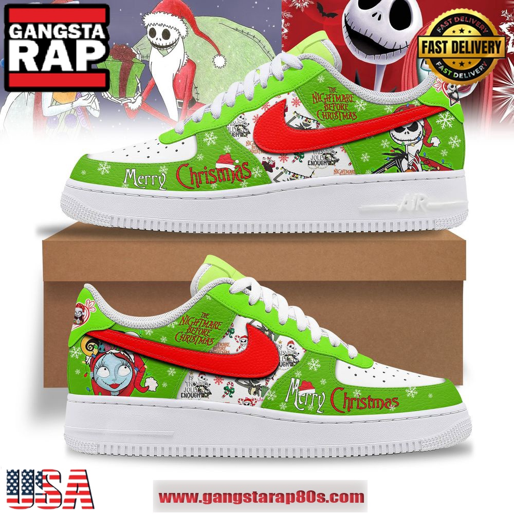 The Nightmare Before Christmas Merry Christmas 2024 Air Force 1 Running Sneakers Shoes The Nightmare Before Christmas Merry Christmas 2024 Air Force 1 Running Sneakers Shoes