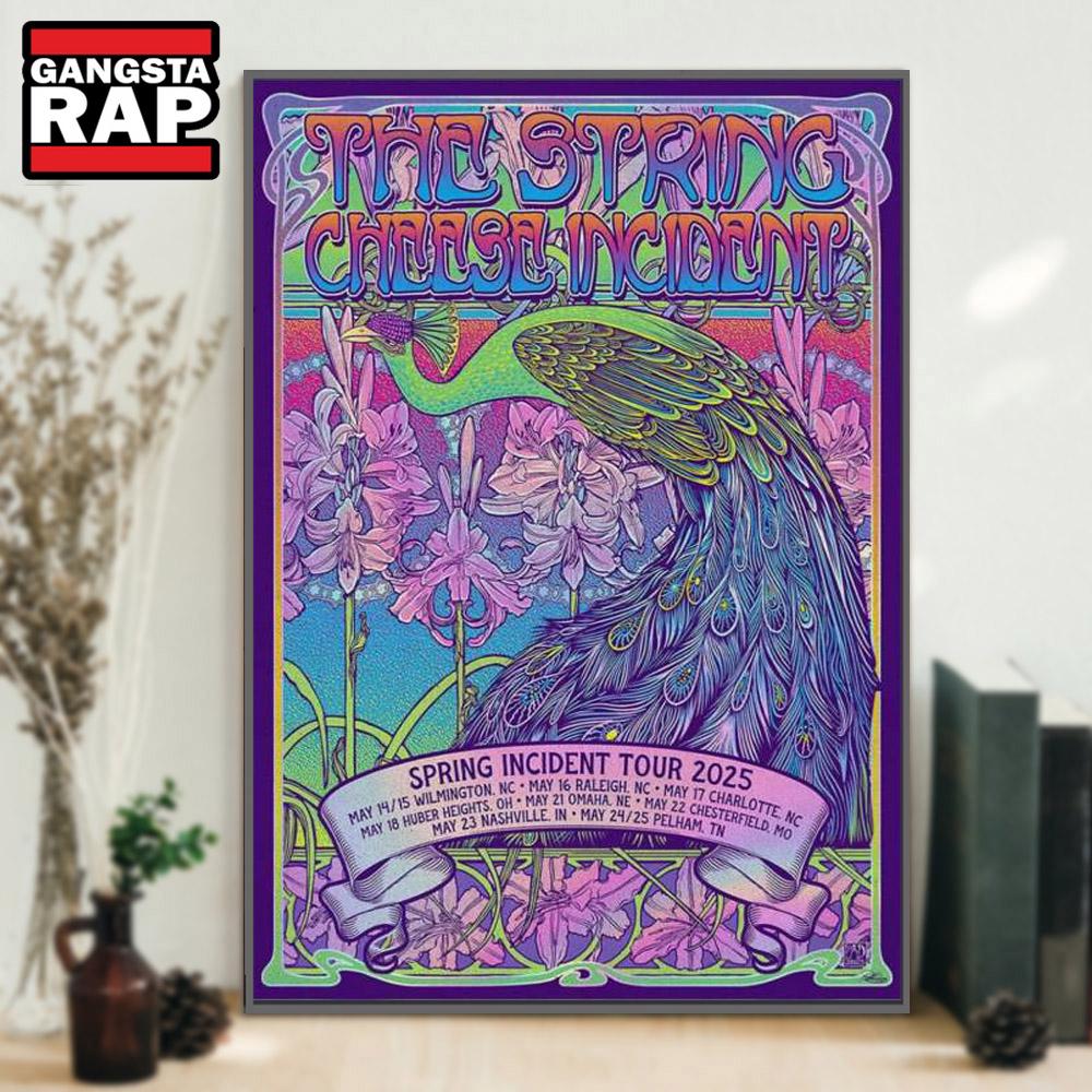 The String Cheese Incident Greenfield Lake Amphitheater Wilmington, NC May 14-15 2025 Concert Poster Canvas Art The String Cheese Incident Greenfield Lake Amphitheater Wilmington, NC May 14-15 2025 Concert Poster Canvas Art