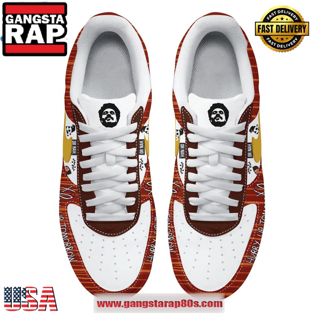 The Weeknd Hurry Up Tomorrow Air Force 1 Running Sneakers Shoes The Weeknd Hurry Up Tomorrow Air Force 1 Running Sneakers Shoes
