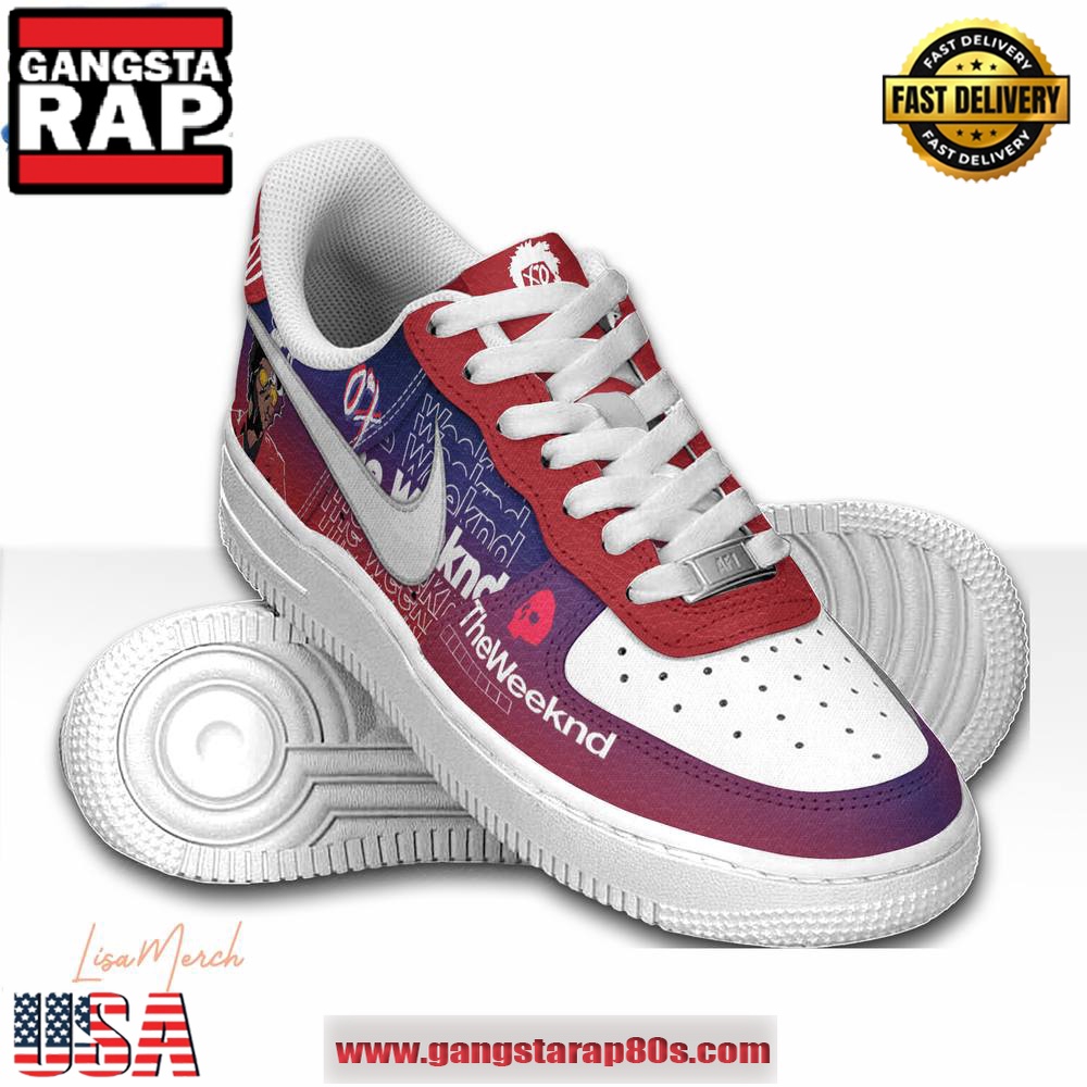 The Weeknd XO Limited Edition Air Force 1 Running Sneakers Shoes The Weeknd XO Limited Edition Air Force 1 Running Sneakers Shoes