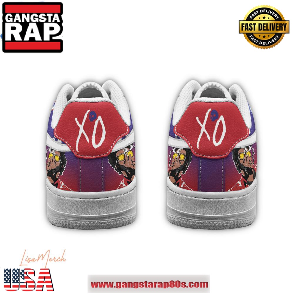 The Weeknd XO Limited Edition Air Force 1 Running Sneakers Shoes The Weeknd XO Limited Edition Air Force 1 Running Sneakers Shoes