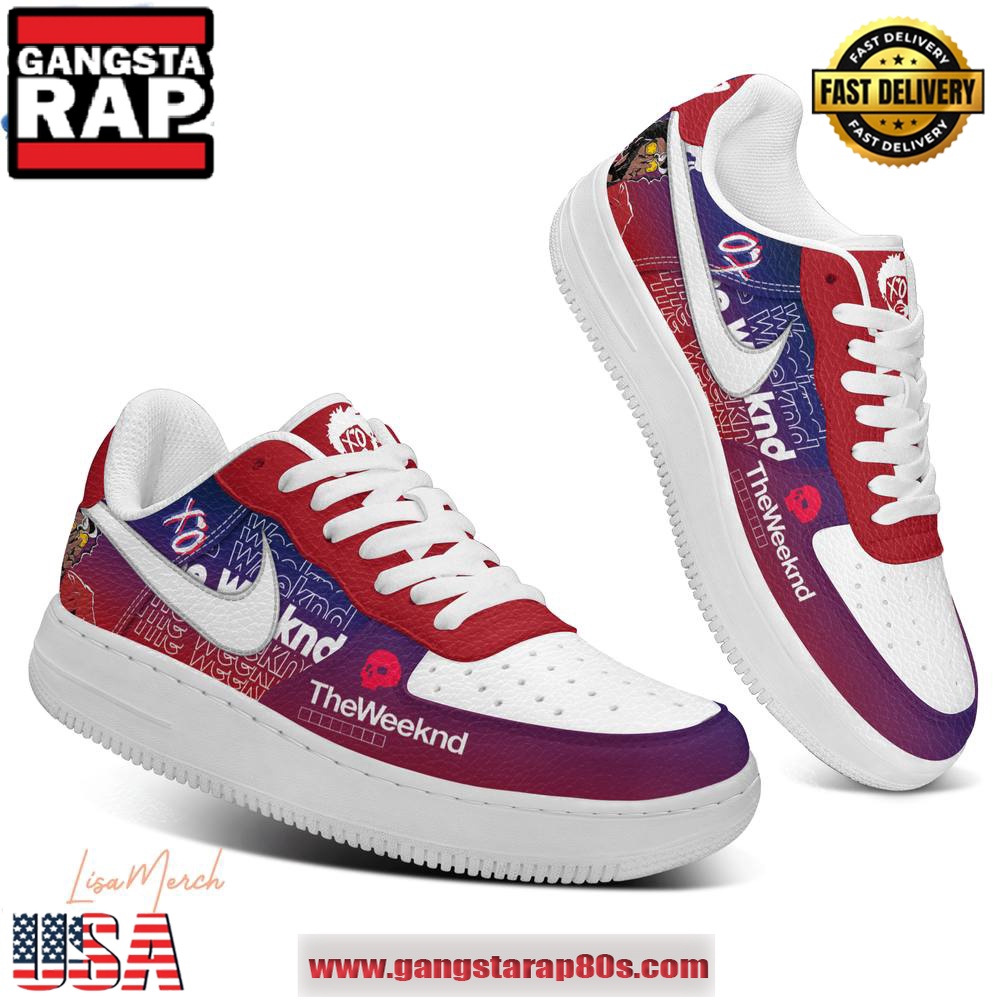 The Weeknd XO Limited Edition Air Force 1 Running Sneakers Shoes The Weeknd XO Limited Edition Air Force 1 Running Sneakers Shoes