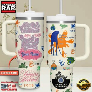 Vampire Weekend Music Custom Stanley Quencher 40oz Stainless Steel Tumbler For Fans
