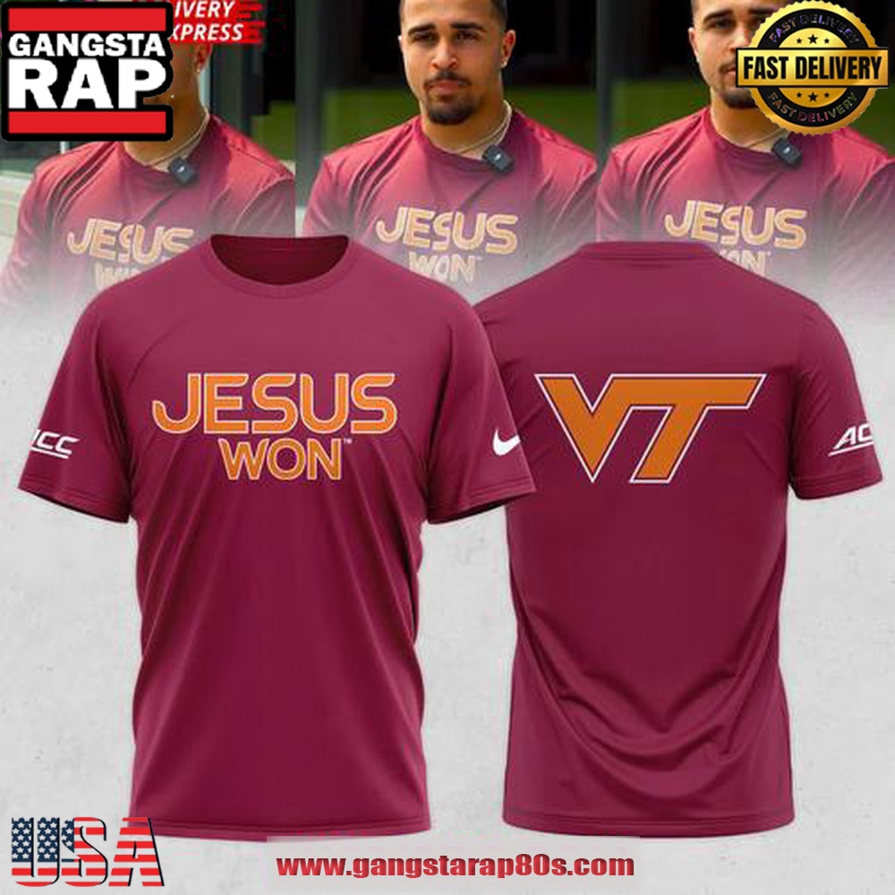 Virginia Tech Hokies Jesus Won 2025 Unisex T Shirt Virginia Tech Hokies Jesus Won 2025 Unisex T Shirt