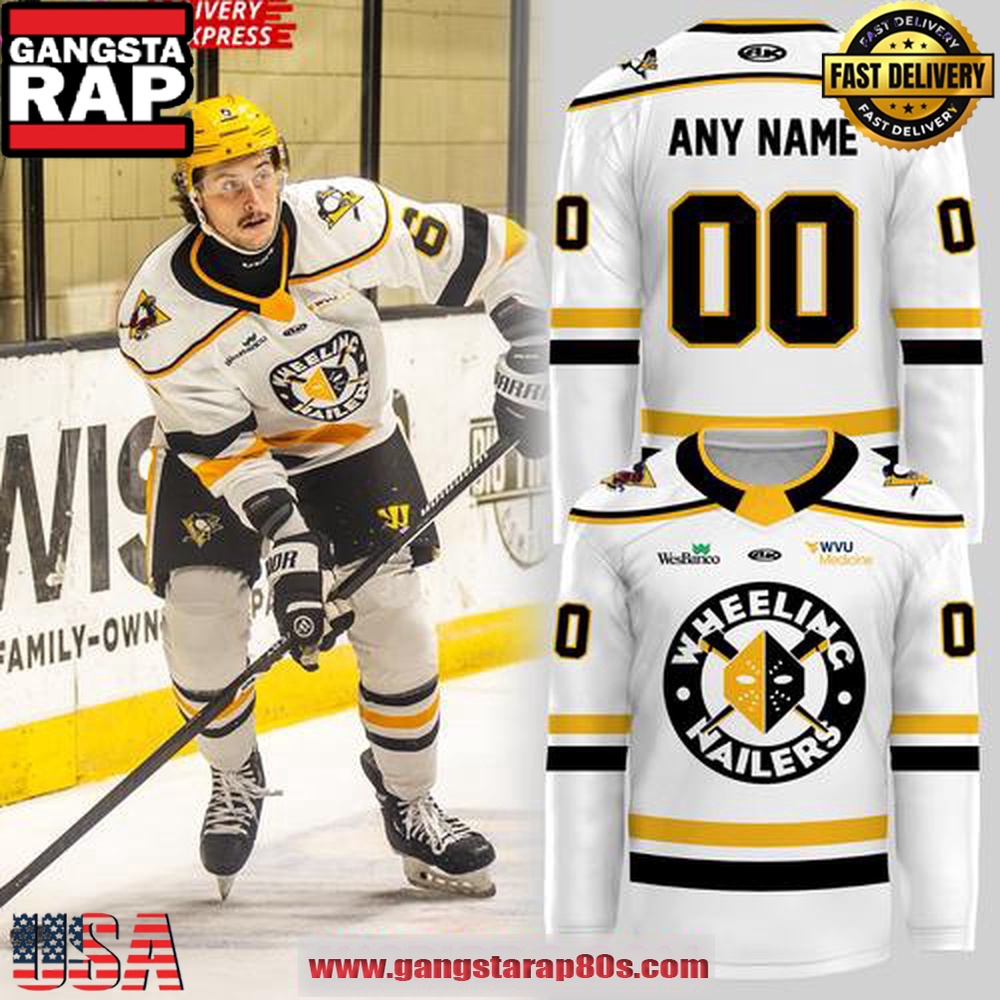 Wheeling Nailers New Uniforms 2025 Custom White Hockey Jersey Wheeling Nailers New Uniforms 2025 Custom White Hockey Jersey