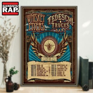 Whiskey Myers And Tedeschi Trucks Band Live In 2025 Tour Poster Canvas Art