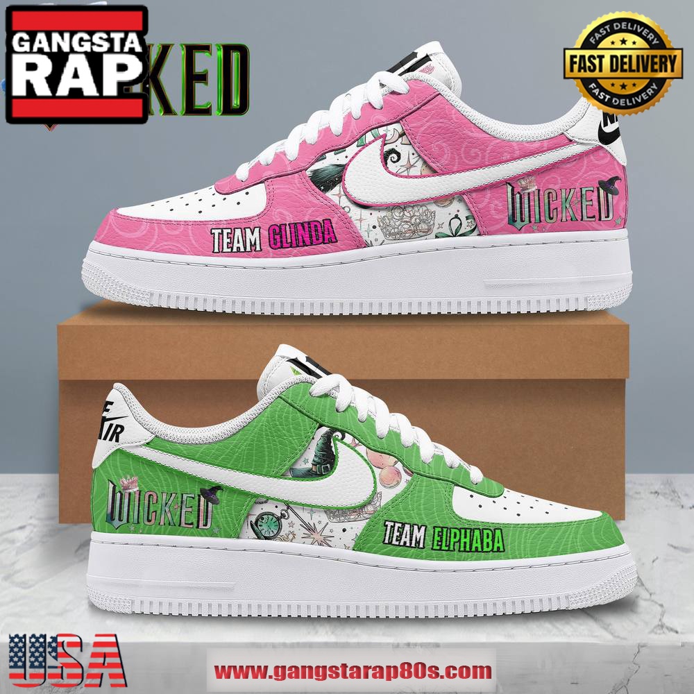 Wicked Opposite Pink Green Limited Edition Air Force 1 Running Sneakers Shoes Wicked Opposite Pink Green Limited Edition Air Force 1 Running Sneakers Shoes