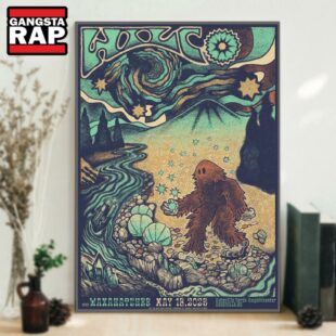 Wilco At Asheville Yards Ampitheatre In Asheville, NC On May 16 2025 Tour Poster Canvas Art