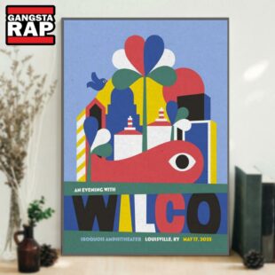Wilco Iroquois Amphitheater Louisville, KY May 17 2025 Show Poster Canvas Art