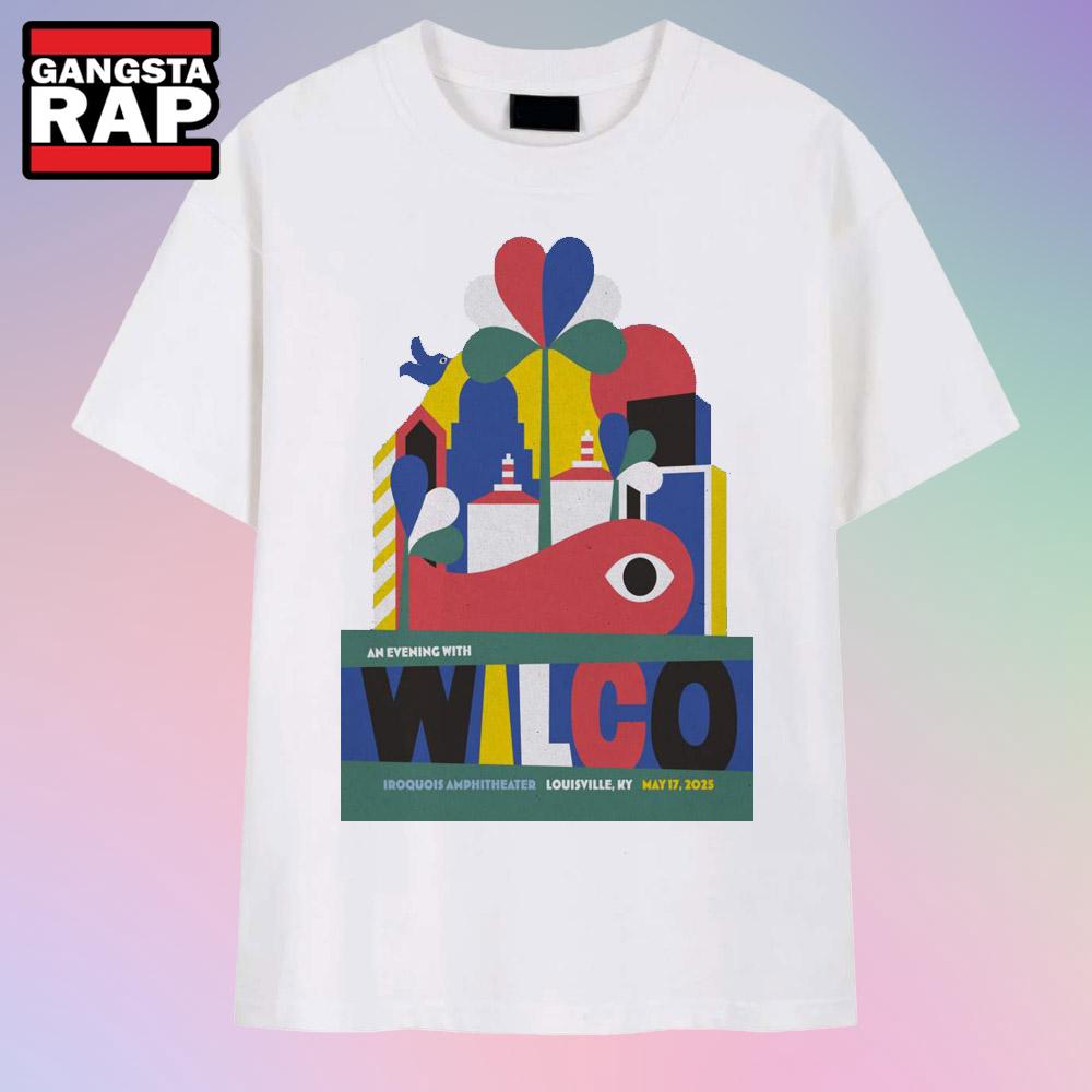 Wilco Iroquois Amphitheater Louisville, KY May 17 2025 Show T Shirt Wilco Iroquois Amphitheater Louisville, KY May 17 2025 Show T Shirt